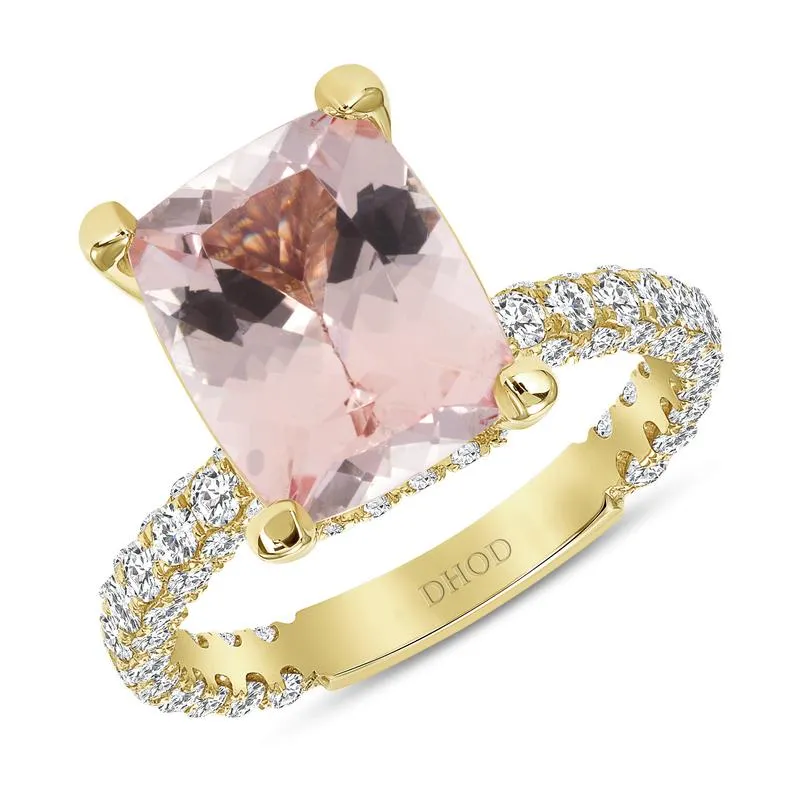 The Gabriella Ring with 2.50 Carat Morganite