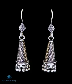 The Shavya Silver Antique Jhumkas