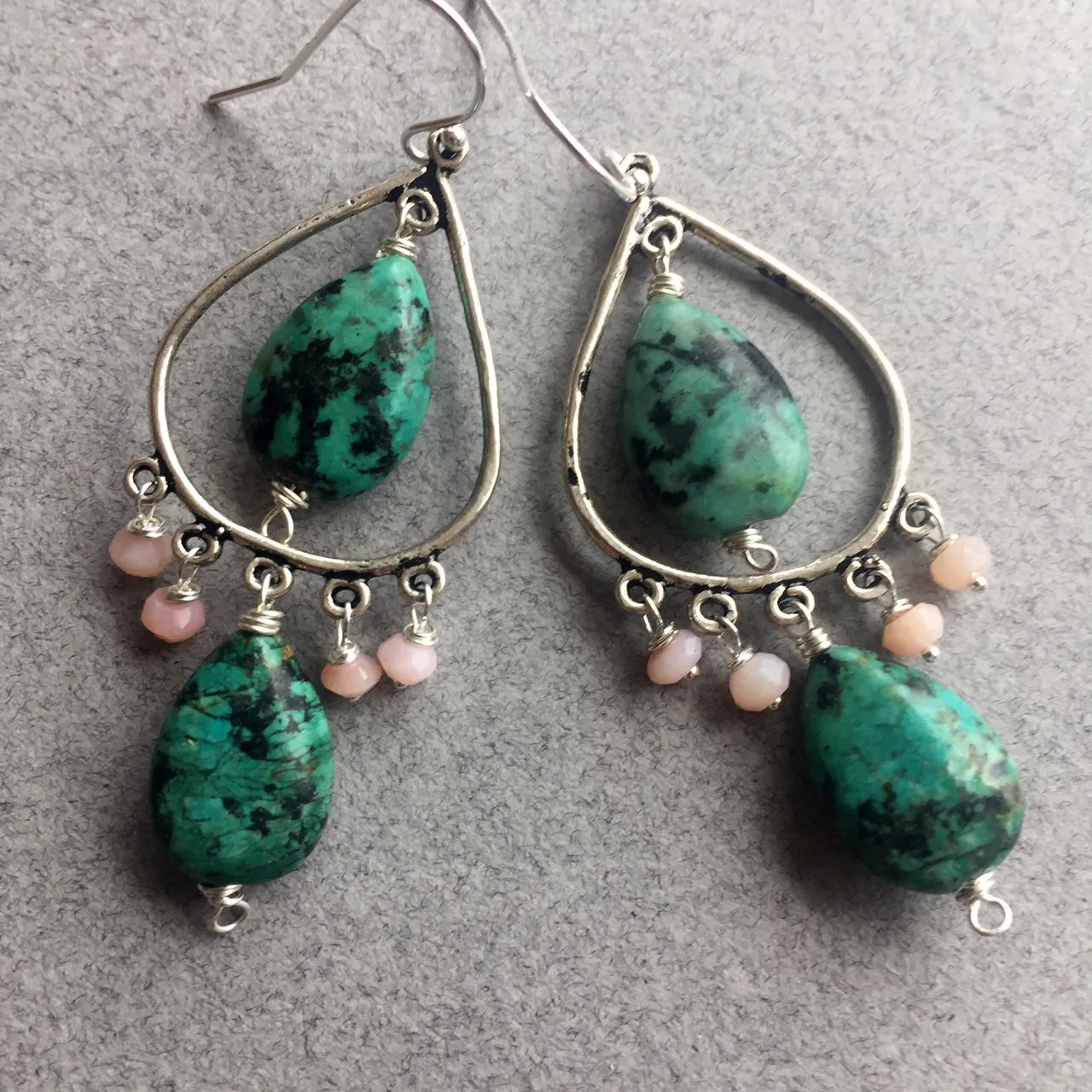 Turquoise Chandelier earrings