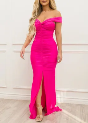 Vianey Dress Hot Pink