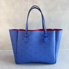 Vincennes MM Reversible Tote, Blue / Red