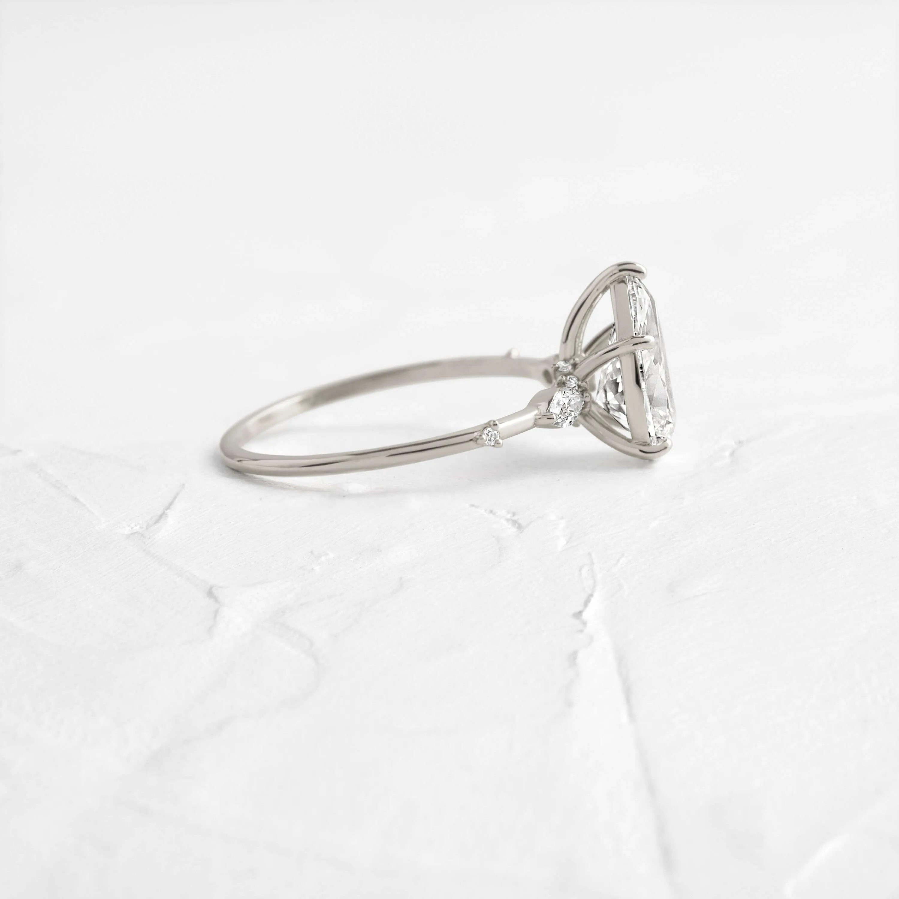 Windlass Ring, Pear Cut