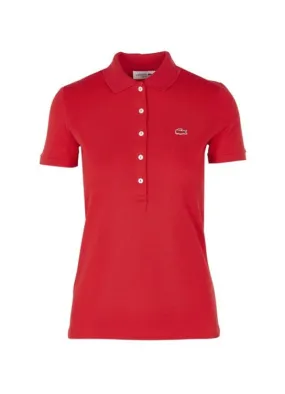 Women's Slim Fit Stretch Mini Cotton Pique Polo Shirt PF7845