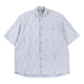 XENIA TELUNTS SHORT SLEEVE EDOH SHIRT BLUE STRIPE